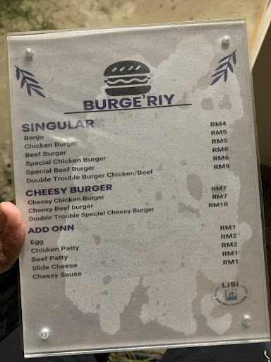BURGER (BURGE’RIY) BURGER (BURGE’RIY)