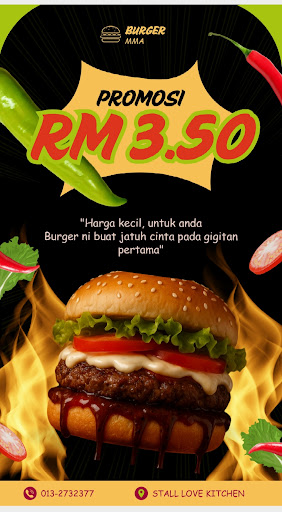 BURGER MMA STALL LOVE KITCHEN