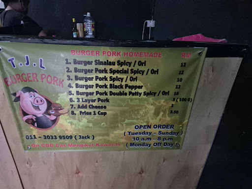 T.J.L. BURGER PORK T.J.L. BURGER PORK